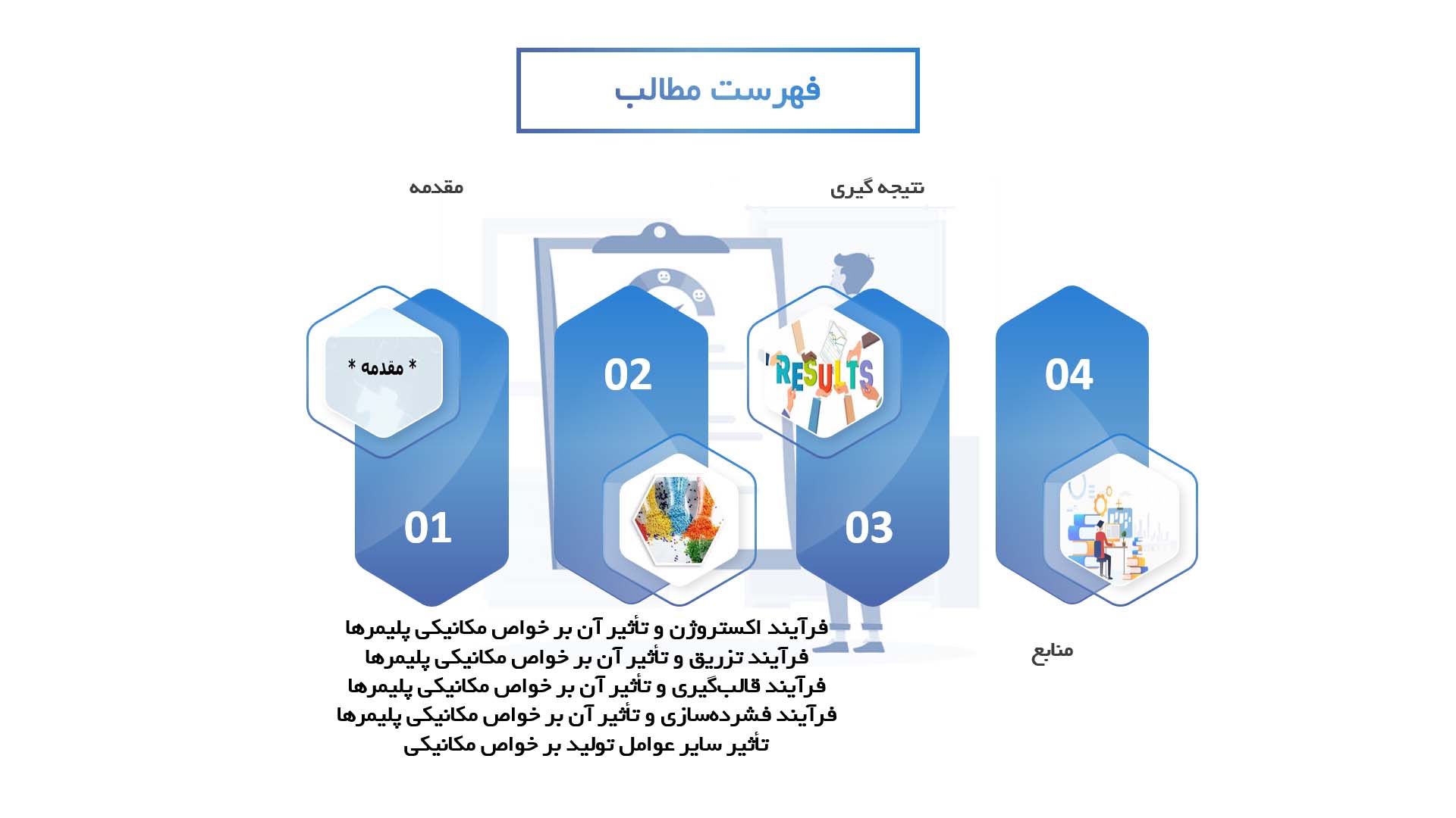 پاورپوینت در مورد تأثیر فرآیندهای تولید بر خواص مکانیکی پلیمرها